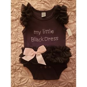 Baby Girl Onesie "Little Black Dress"